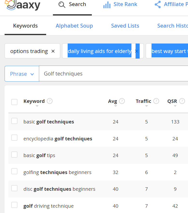 Interest search